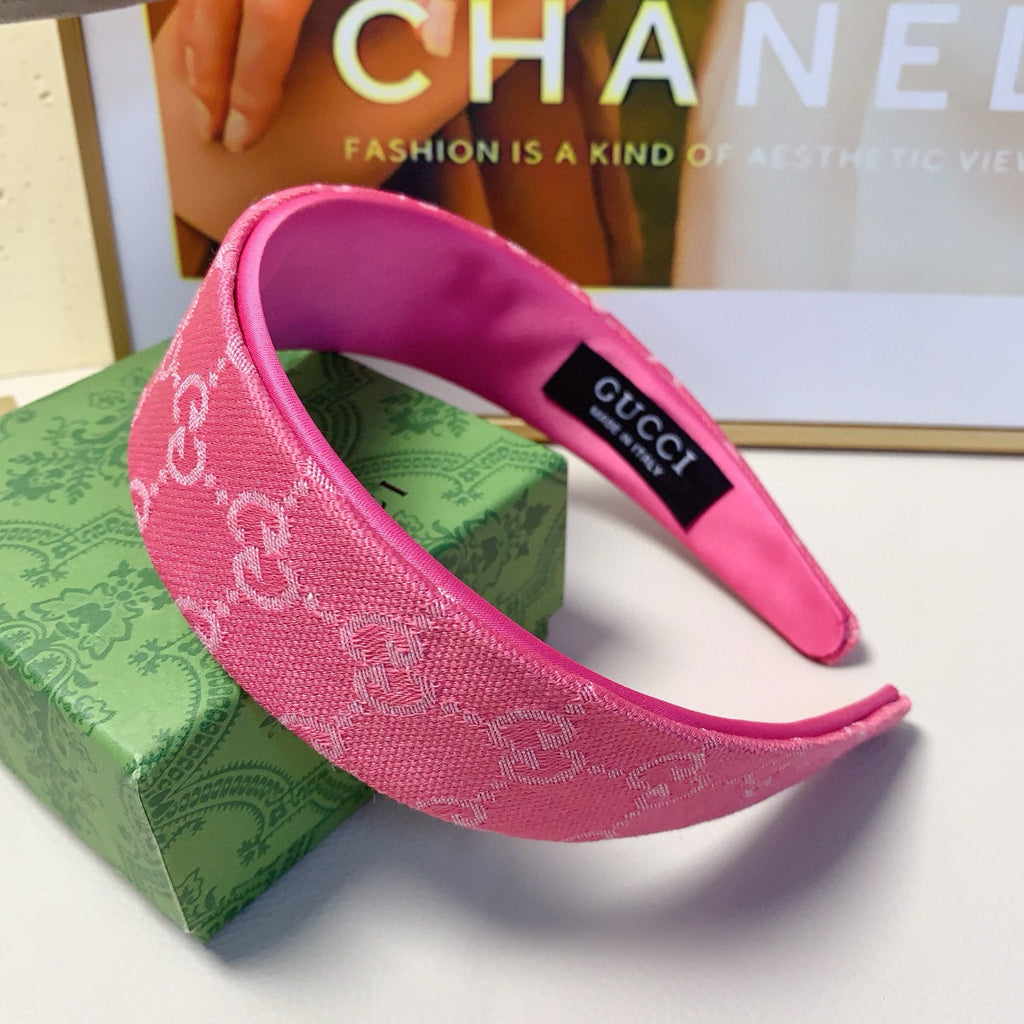 Luxury Wide Logo Headband — Elegant & Versatile