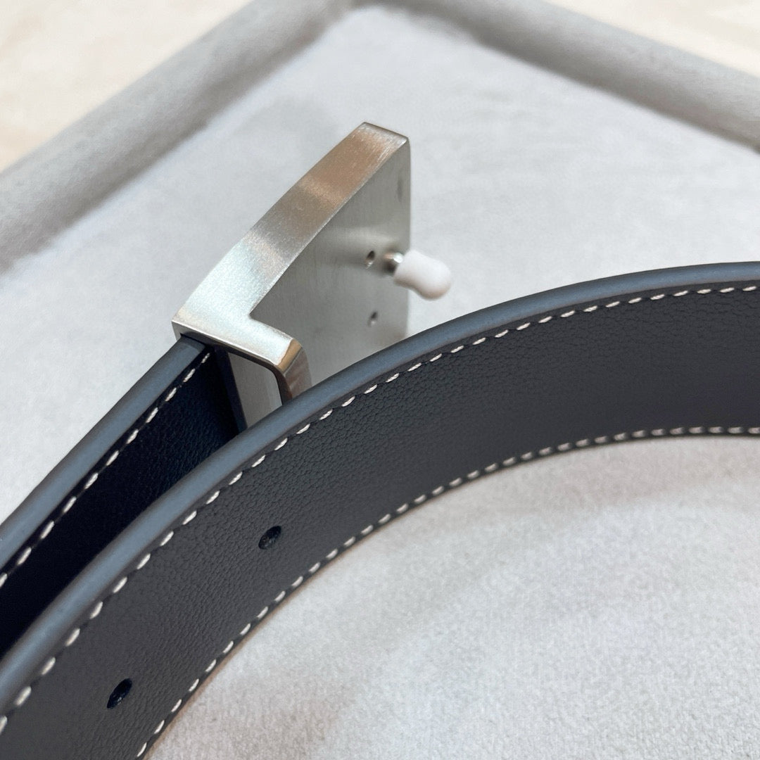 3.8 cm Reversible Calfskin Belt