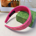Luxury Wide Logo Headband — Elegant & Versatile