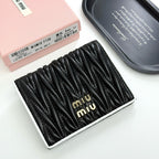 New-Season Compact Tri-Fold Mini Wallet – Embossed Design