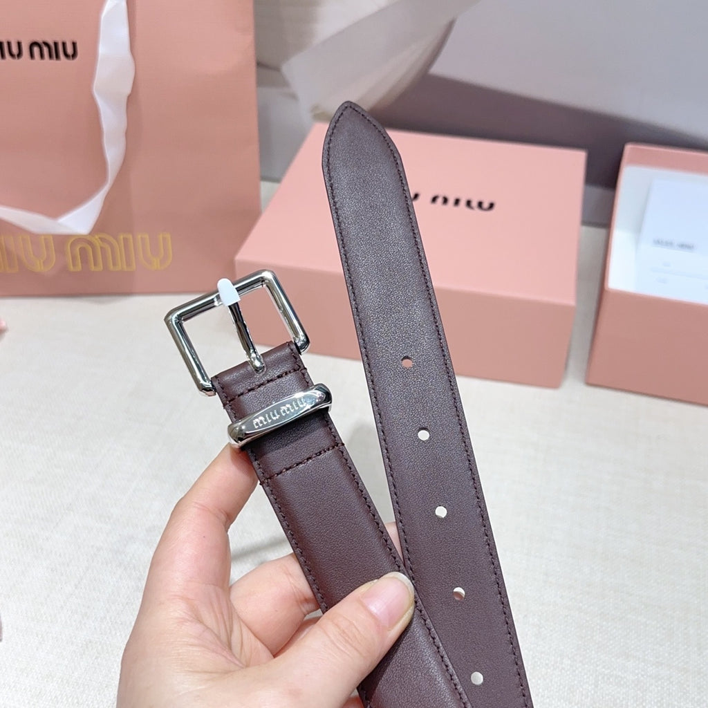 3.0cm Double-Sided Genuine Leather Belt