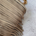 Monogram Messenger Bag | Suede with Tassel Accent