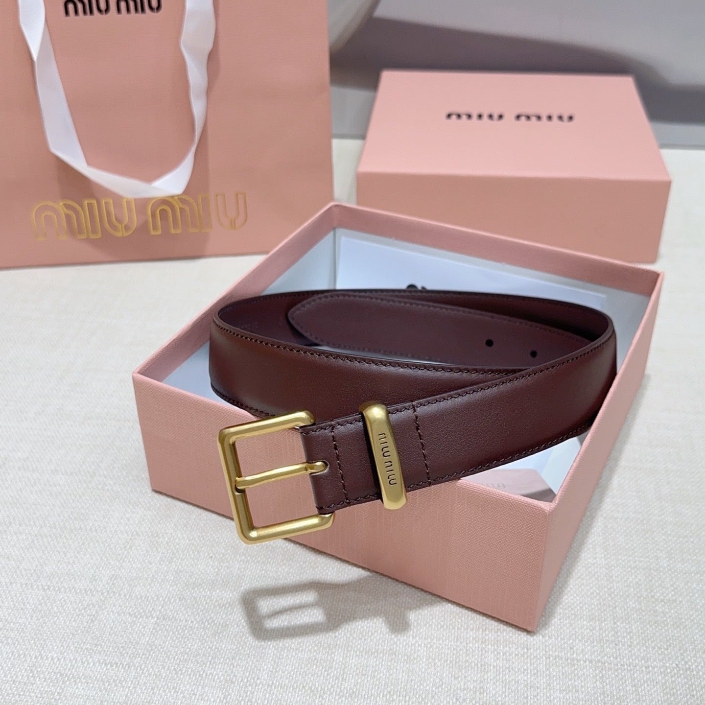 3.0cm Double-Sided Genuine Leather Belt