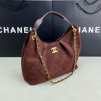 Quilted Suede shoulder bag