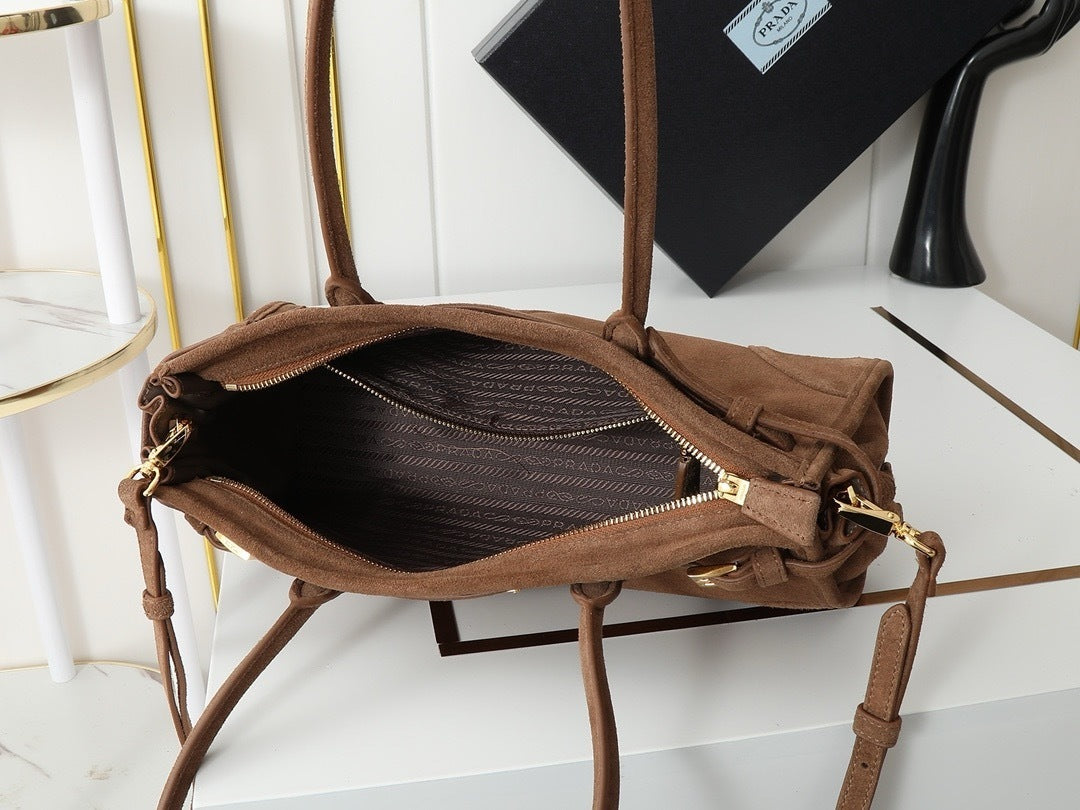 New Release P : 2024 LuxSoft Suede Small Handbag