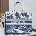 D Book Tote ( Blue Coconut Tree )