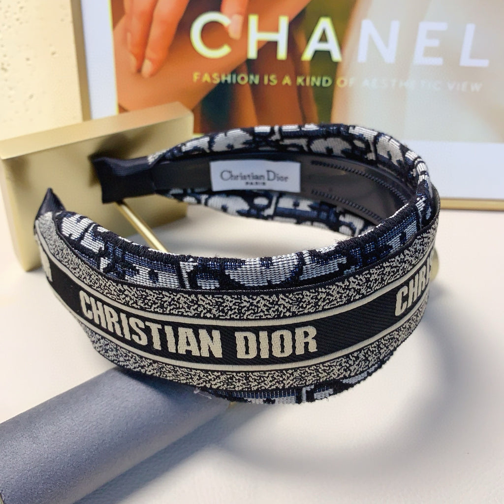 Luxury Wide Logo Headband — Elegant & Versatile
