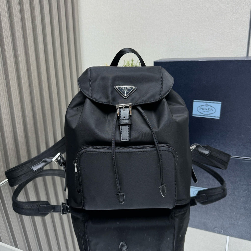 Nylon & Calfskin Backpack