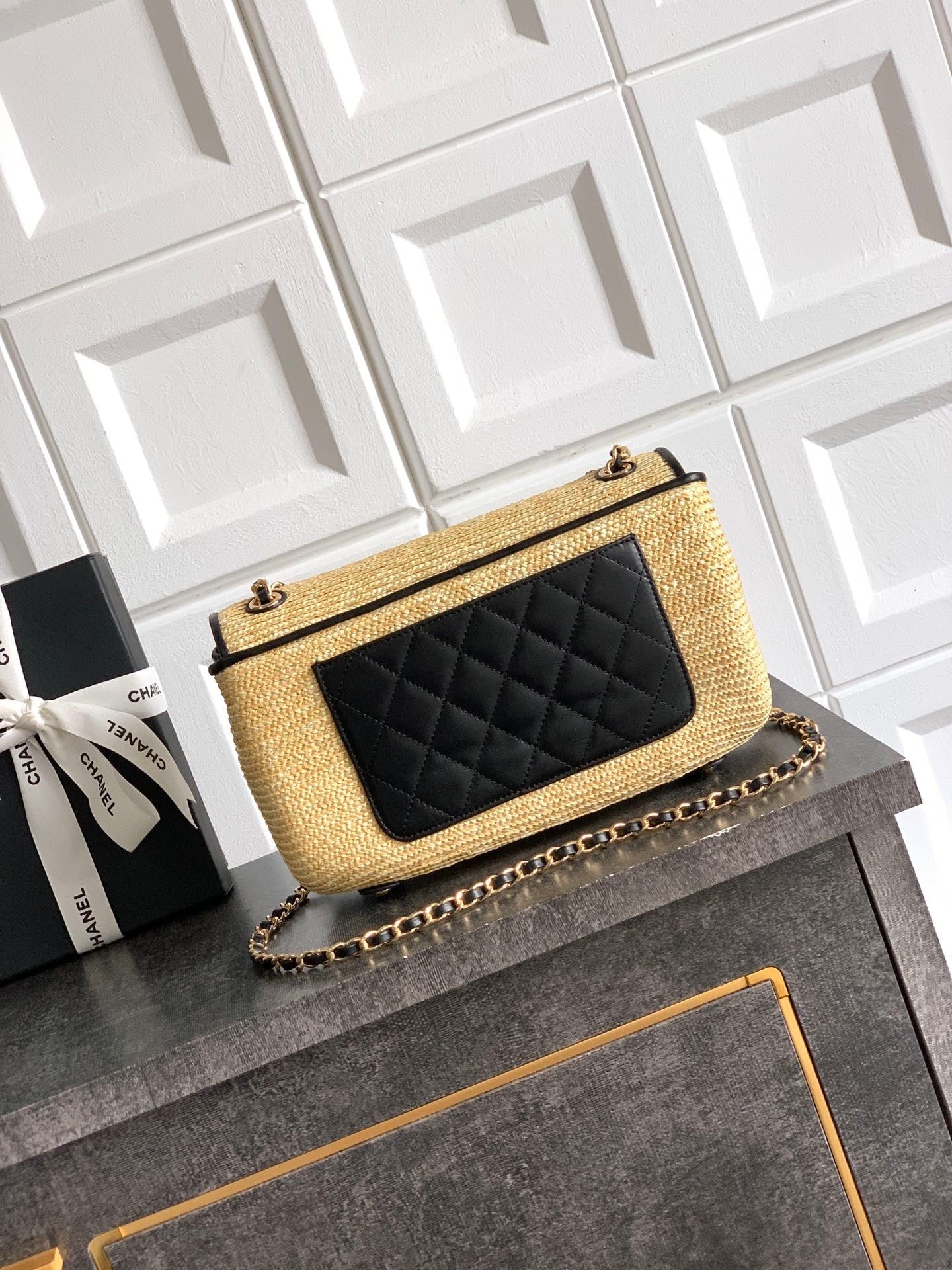 Large Woven Flap Bag   (Premium Quality)
