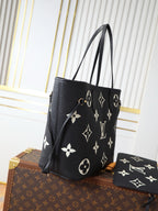 Neverfull Medium Handbag – Premium Monogram Empreinte Leather