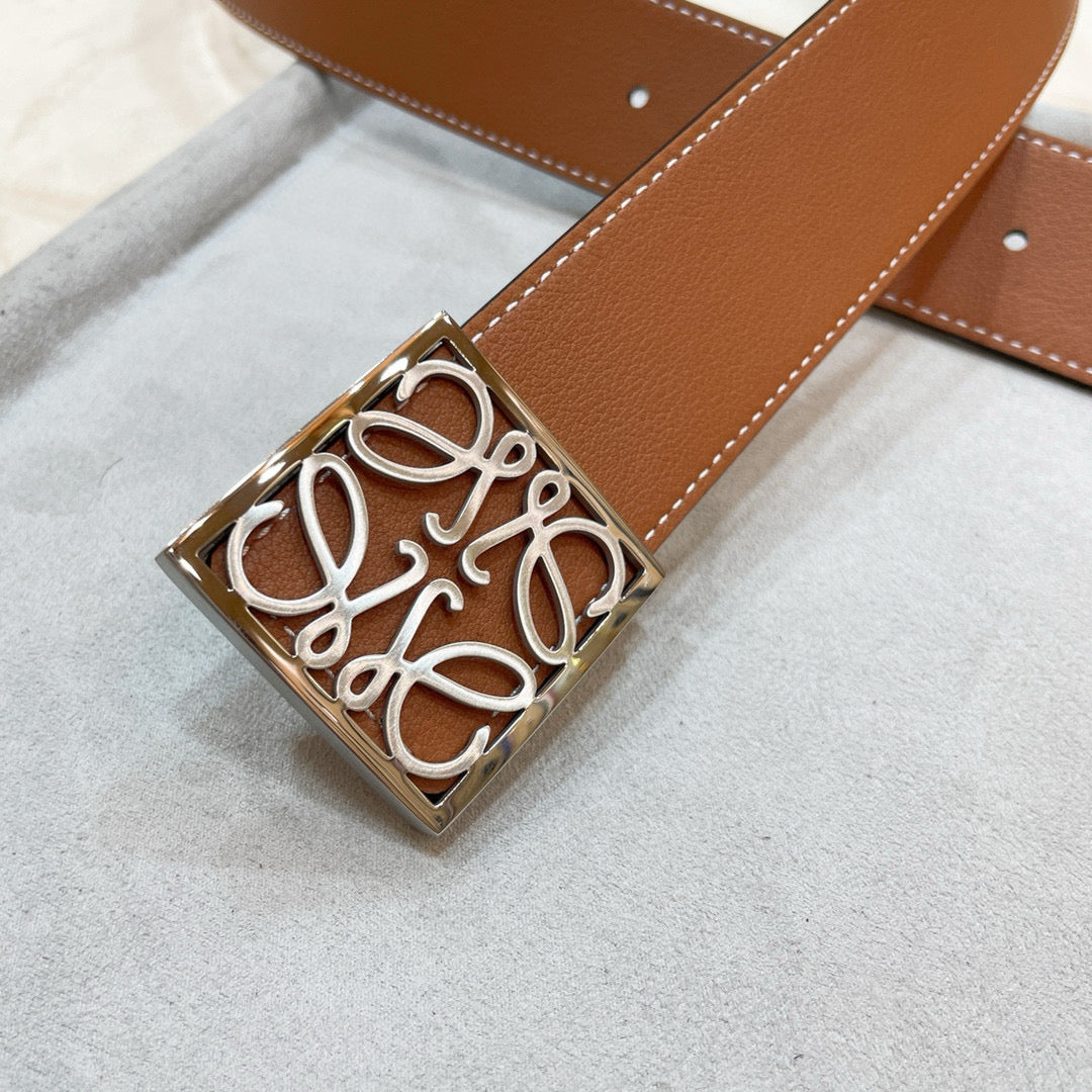 3.8 cm Reversible Calfskin Belt
