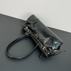 Vintage-Style Oil Wax Leather Tote Bag