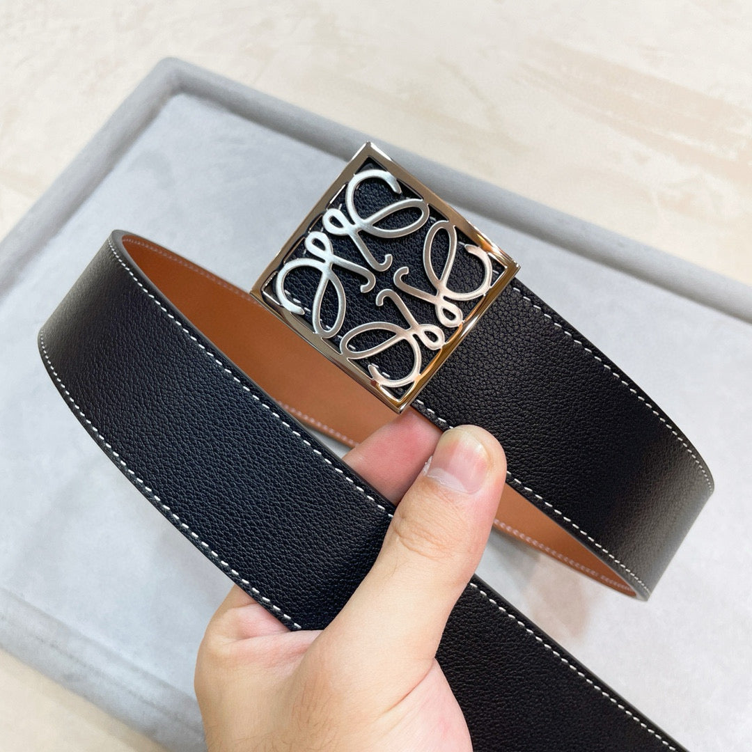 3.8 cm Reversible Calfskin Belt