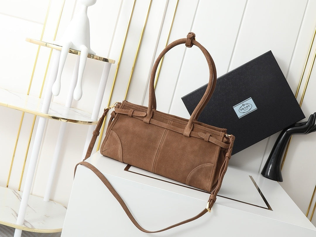 New Release P : 2024 LuxSoft Suede Small Handbag
