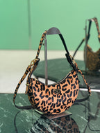 Moon Leopard-Print Haircalf Bag