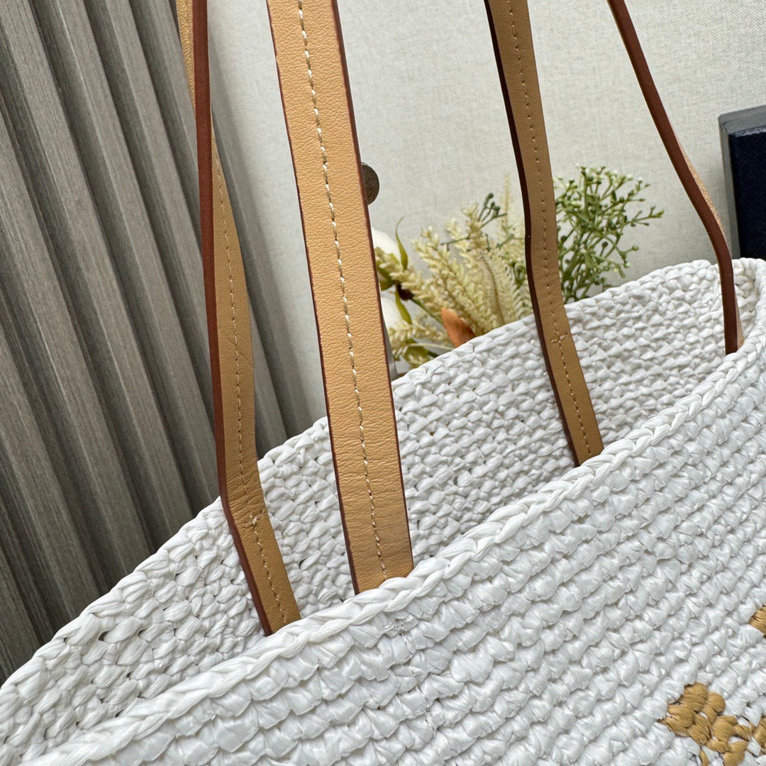 Woven Raffia Tote Bag - (Premium Quality)
