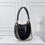 Mesh & Leather Chain Bag