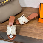 Luxury Oran-Style Velvet Sandals