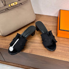 Luxury Oran-Style Velvet Sandals