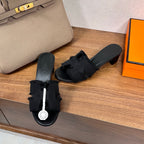 Luxury Oran-Style Velvet Sandals