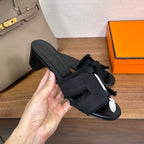 Luxury Oran-Style Velvet Sandals