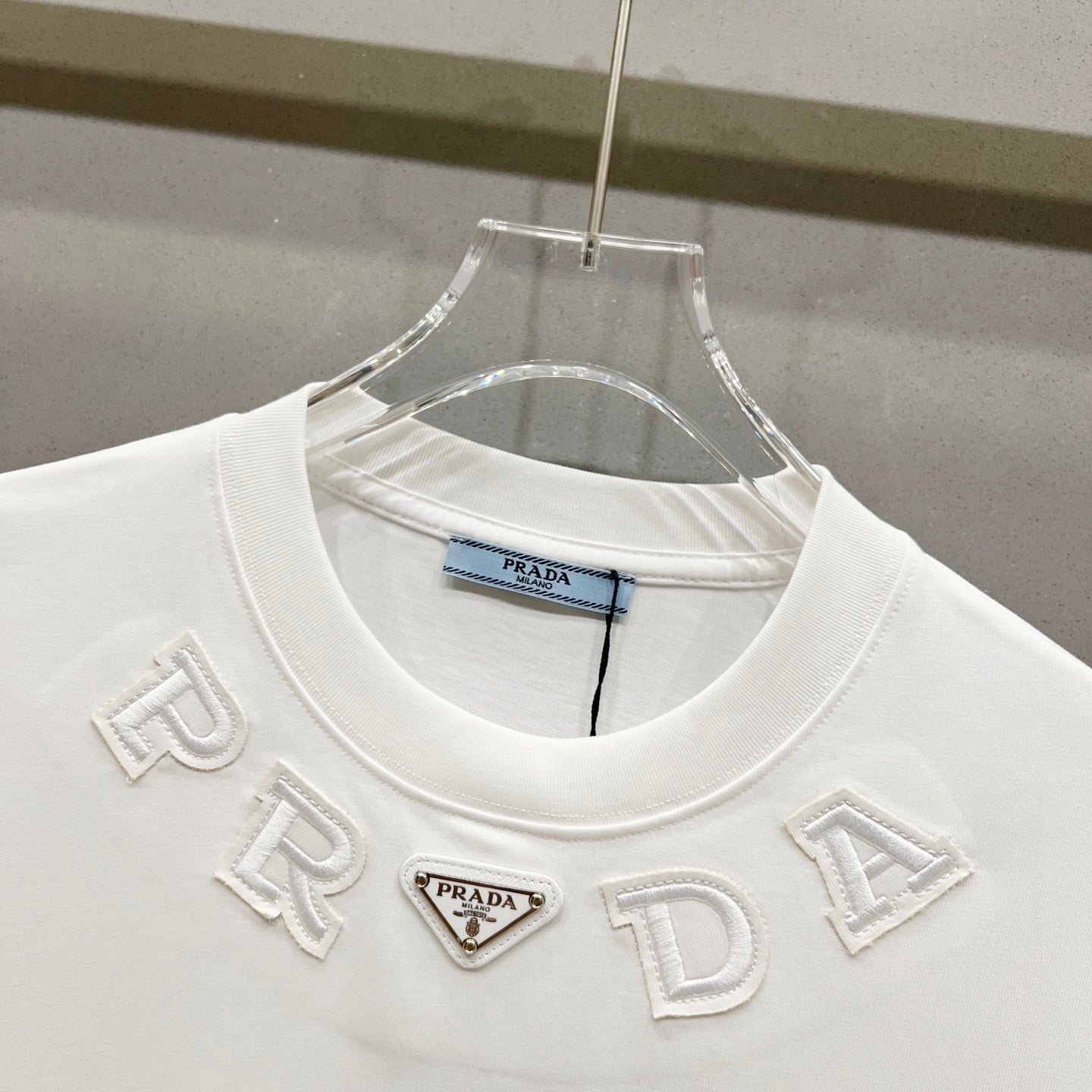 Unisex 260g Logo Patch Cotton T-Shirt
