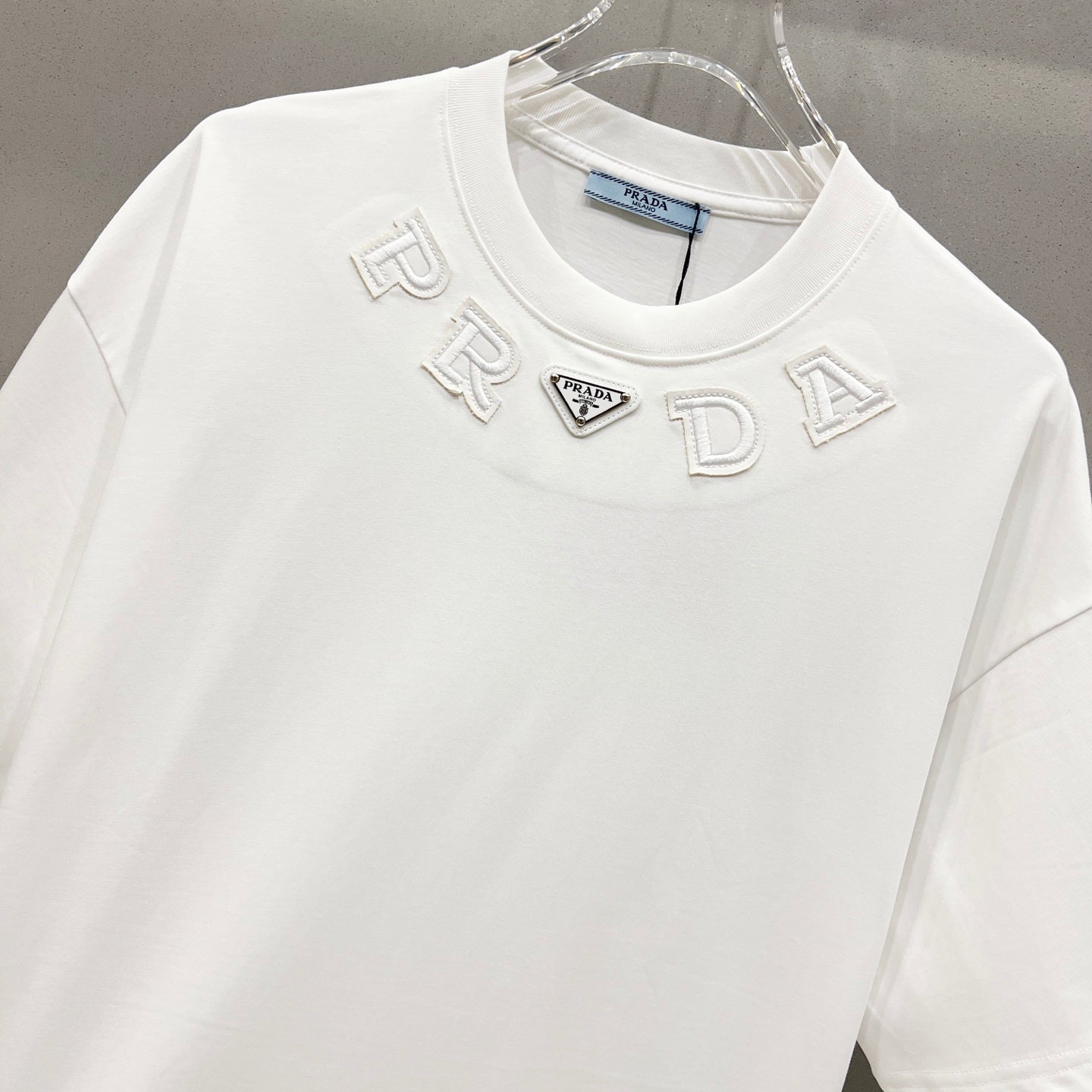 Unisex 260g Logo Patch Cotton T-Shirt
