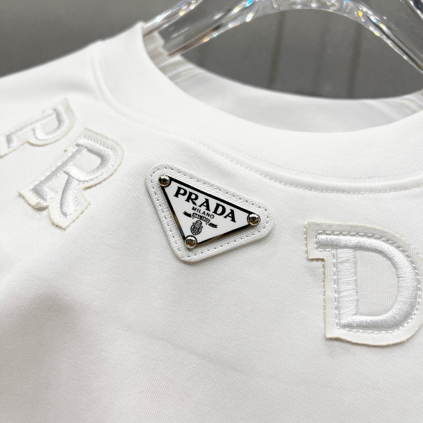 Unisex 260g Logo Patch Cotton T-Shirt