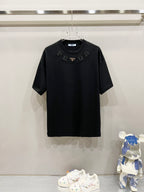Unisex 260g Logo Patch Cotton T-Shirt