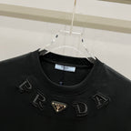 Unisex 260g Logo Patch Cotton T-Shirt