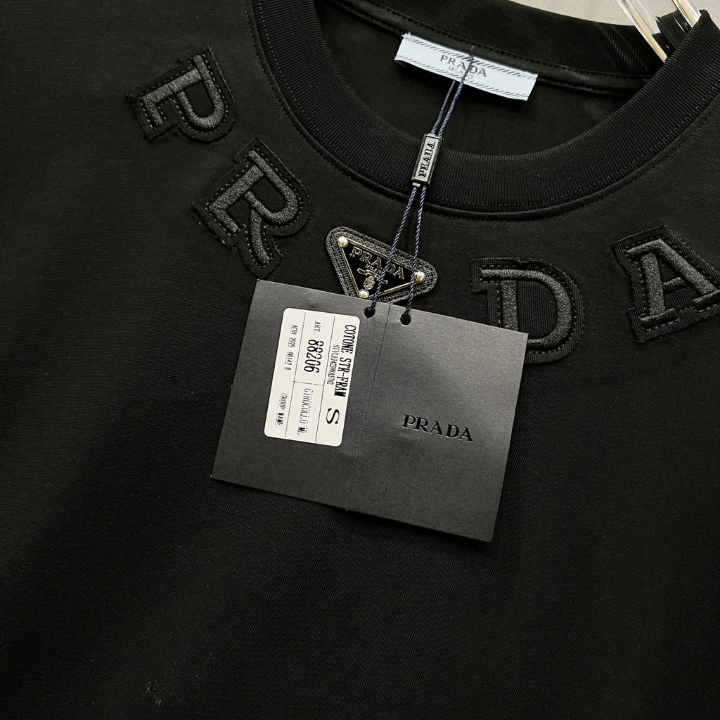 Unisex 260g Logo Patch Cotton T-Shirt