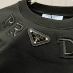 Unisex 260g Logo Patch Cotton T-Shirt
