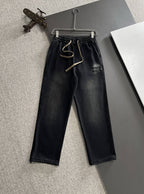Elastic Waist Fleece-Lined Casual Pants