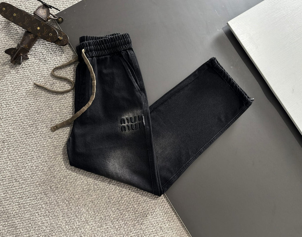 Elastic Waist Fleece-Lined Casual Pants