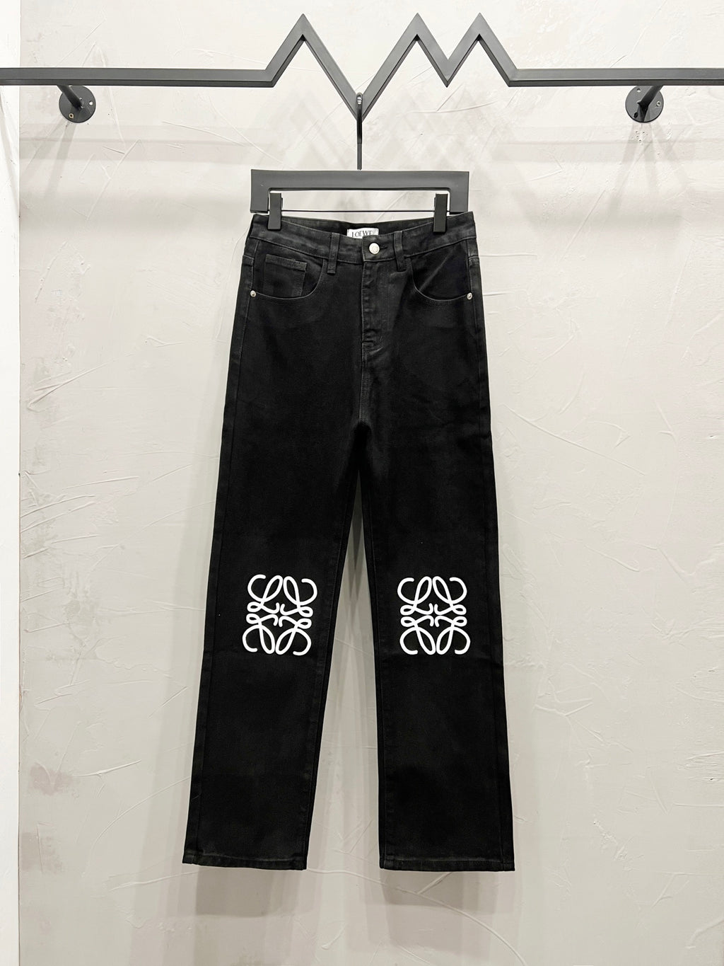 Unisex Straight-Leg Denim Jeans – Washed Finish