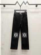 Unisex Straight-Leg Denim Jeans – Washed Finish