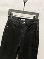 Unisex Straight-Leg Denim Jeans – Washed Finish