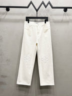 Unisex Straight-Leg Denim Jeans – Washed Finish