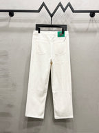 Unisex Straight-Leg Denim Jeans – Washed Finish