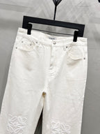 Unisex Straight-Leg Denim Jeans – Washed Finish