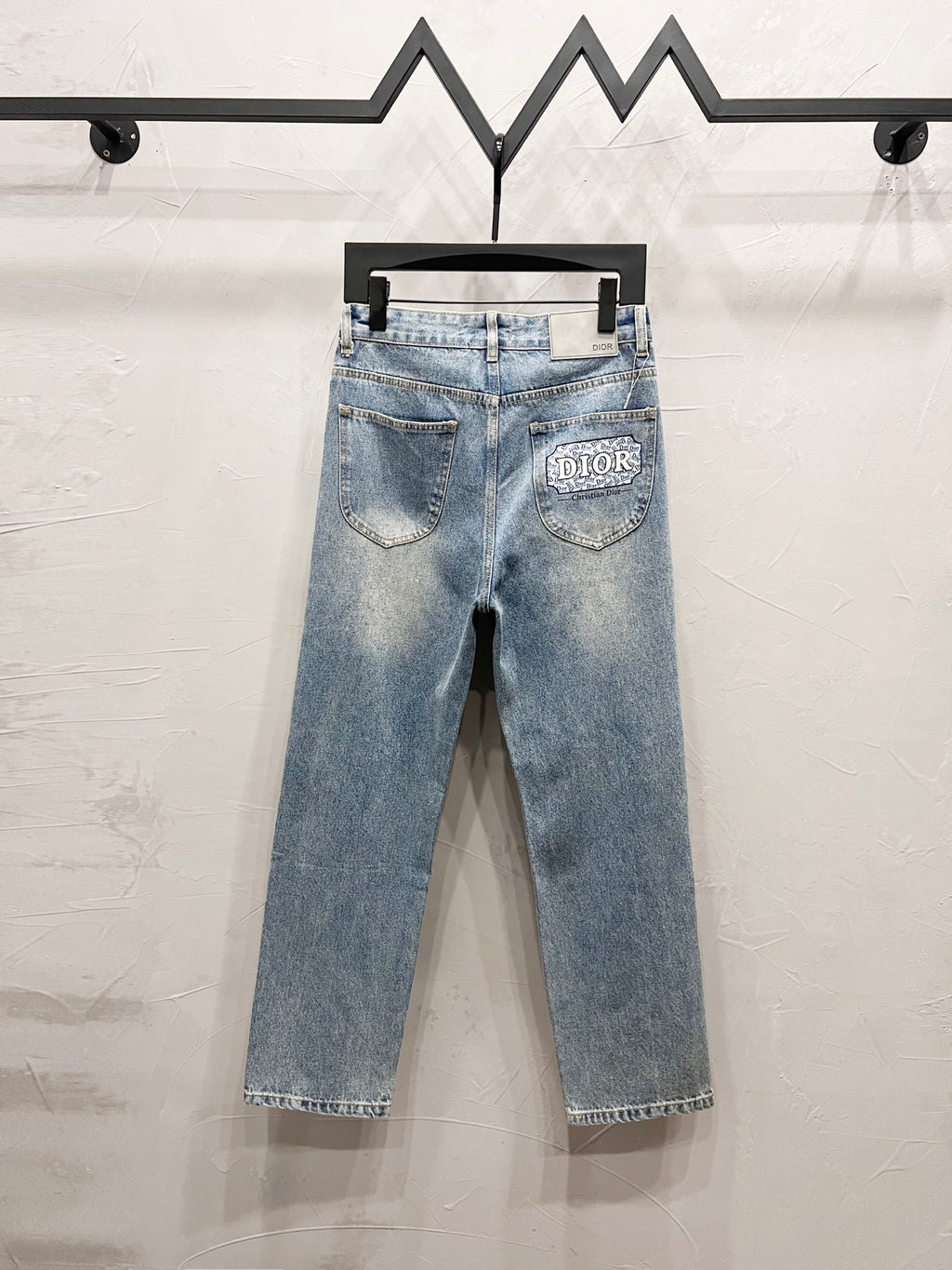 Vintage Straight-Leg Denim Jeans