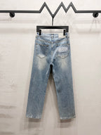 Vintage Straight-Leg Denim Jeans