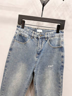 Vintage Straight-Leg Denim Jeans