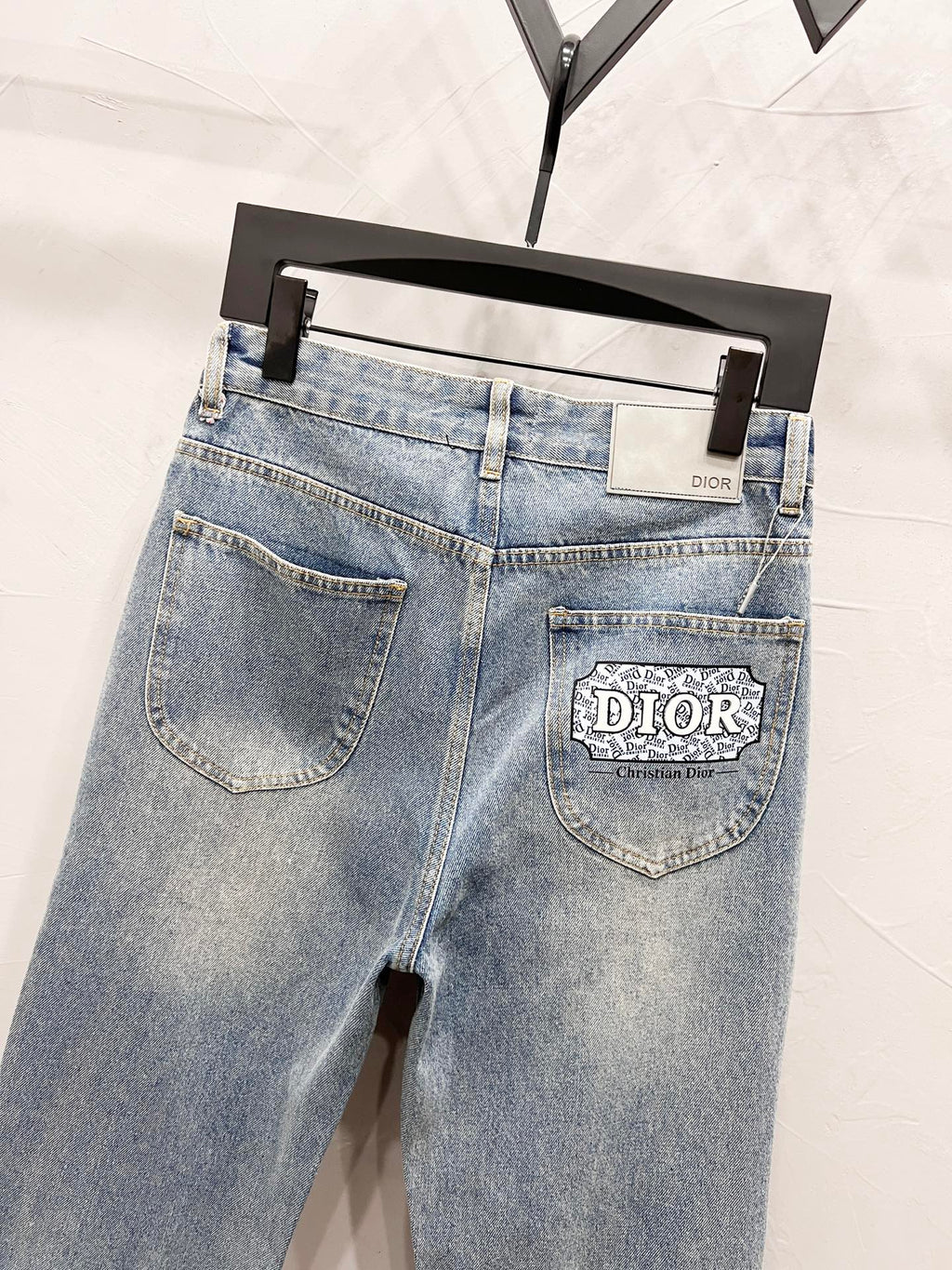 Vintage Straight-Leg Denim Jeans