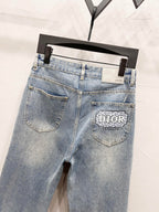 Vintage Straight-Leg Denim Jeans