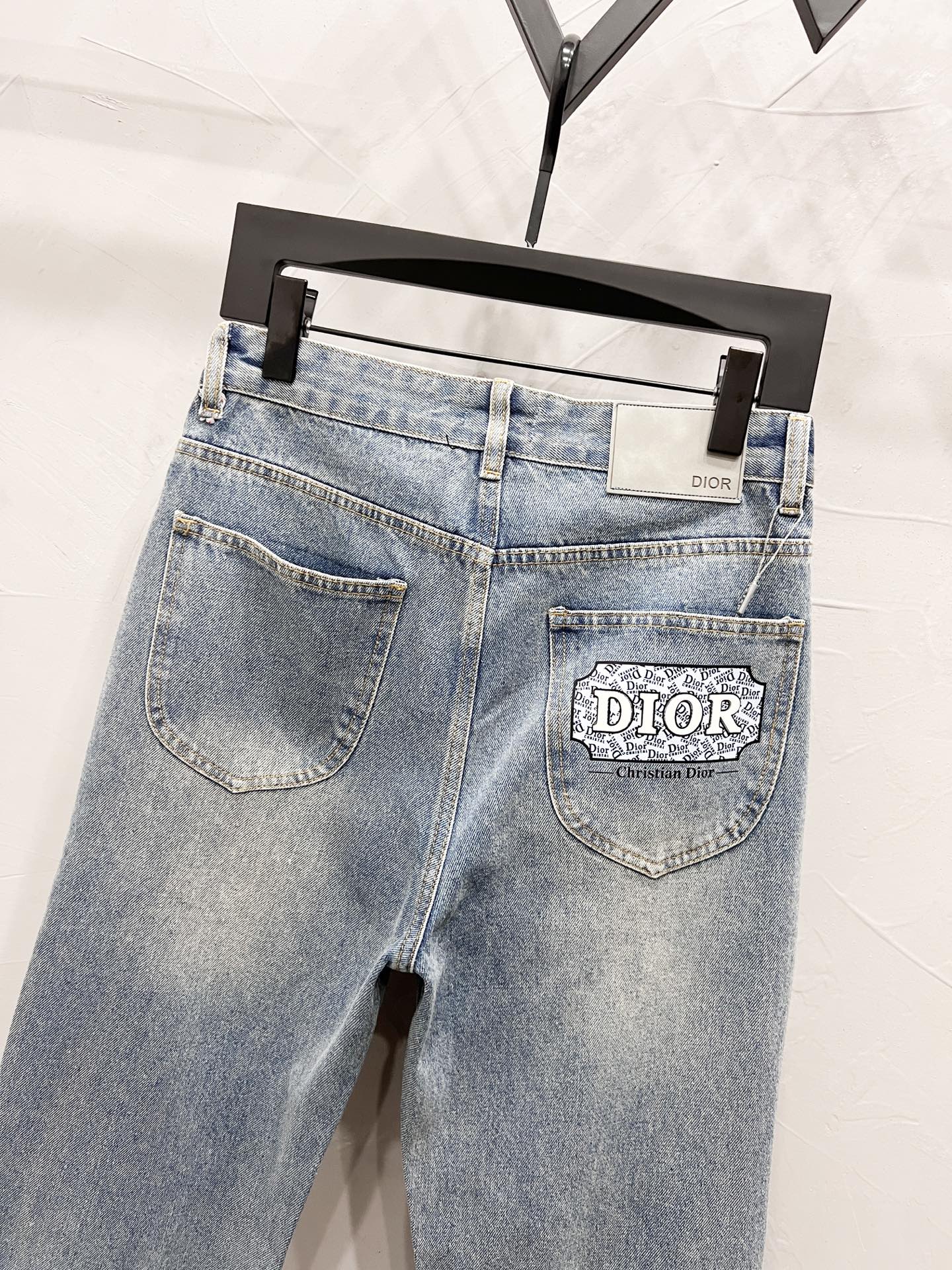 Vintage Straight-Leg Denim Jeans