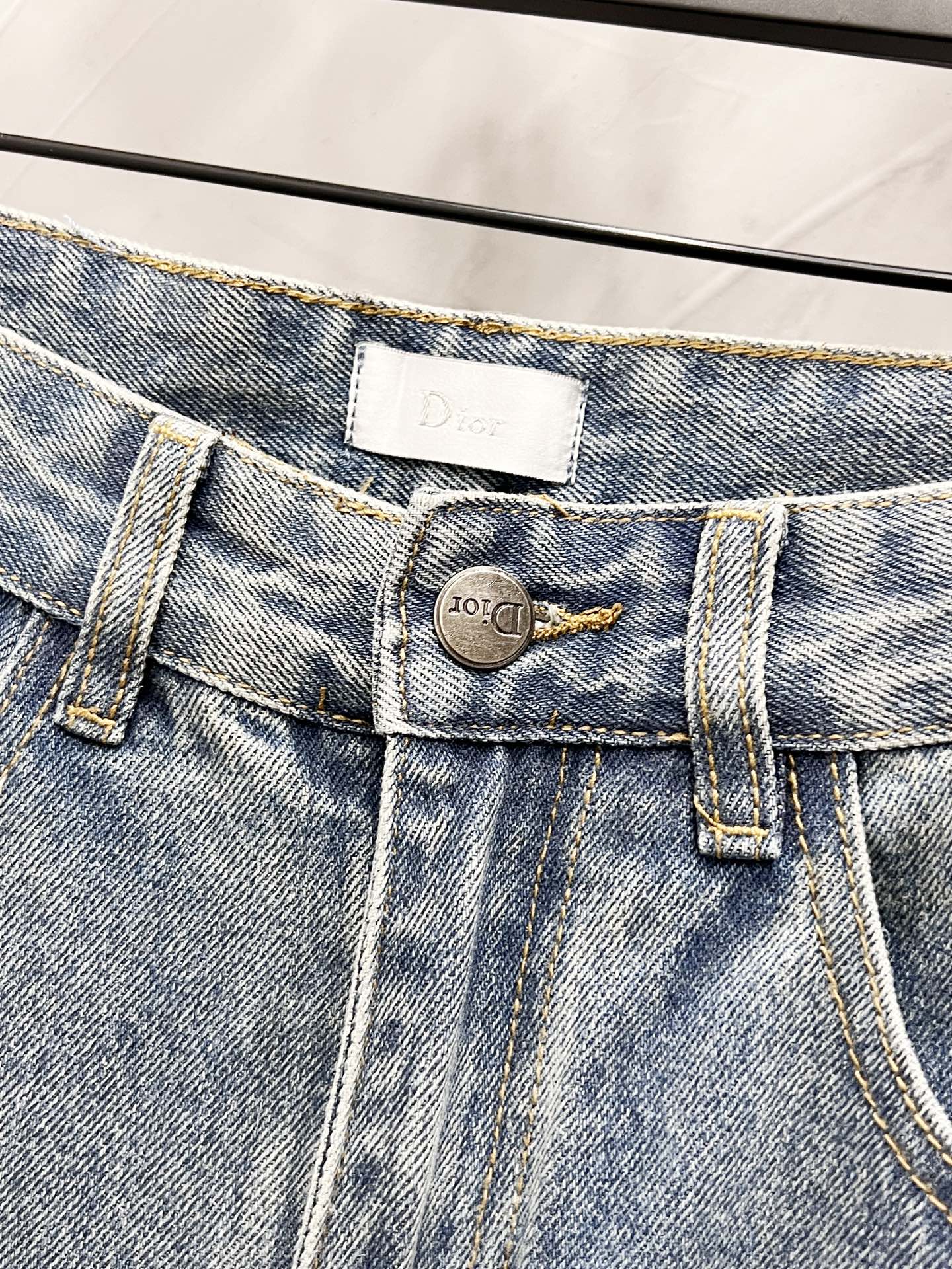 Vintage Straight-Leg Denim Jeans