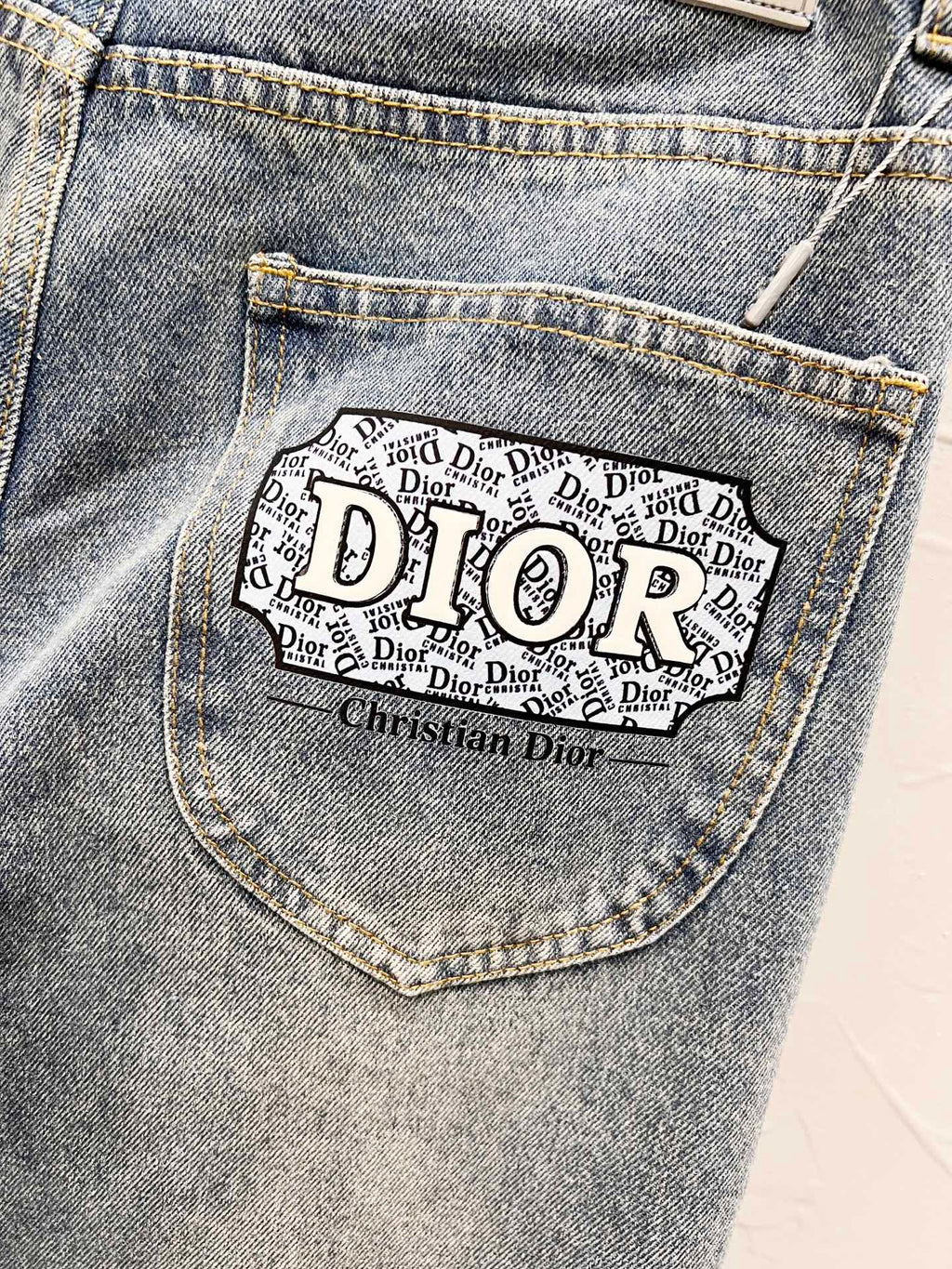 Vintage Straight-Leg Denim Jeans