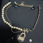 Mini Bag & Pearl Chain Necklace – Statement Design