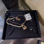 Mini Bag & Pearl Chain Necklace – Statement Design